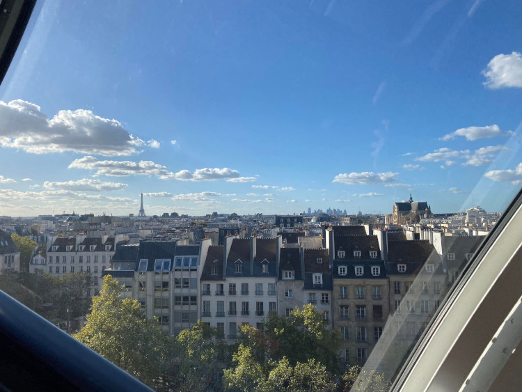 Vue de Paris depuis les escalators